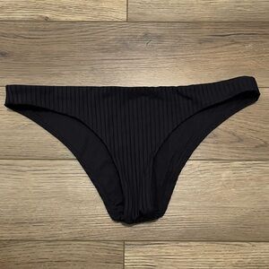 Black Ribbed Bikini Bottoms Rip Curl